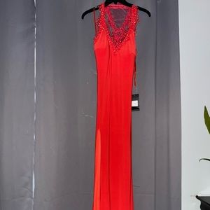 NWT Strawberry Lace Trim Cutout Gown